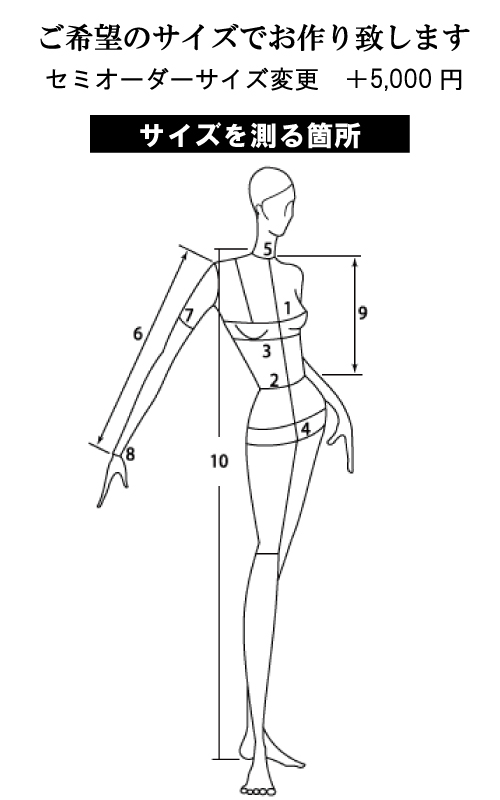 サイズ変更表】セミオーダーメイドドレス用サイズ変更 ラテンドレス ...