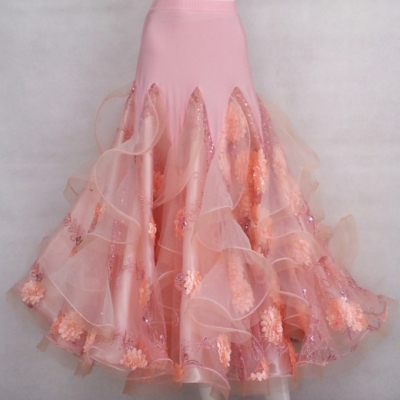 スカート：ピンク系（桃色） 社交ダンスドレス・社交ダンス衣装の通販 